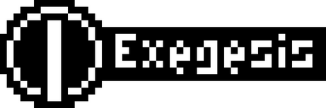 Exegesis text logo